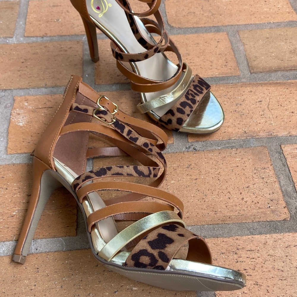 New! Leopard Fashion high heels by Delicious Size 8